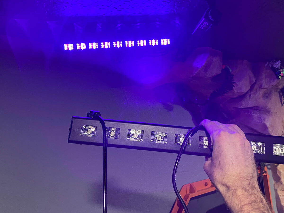 Custom lighting repaired, ambiance restored