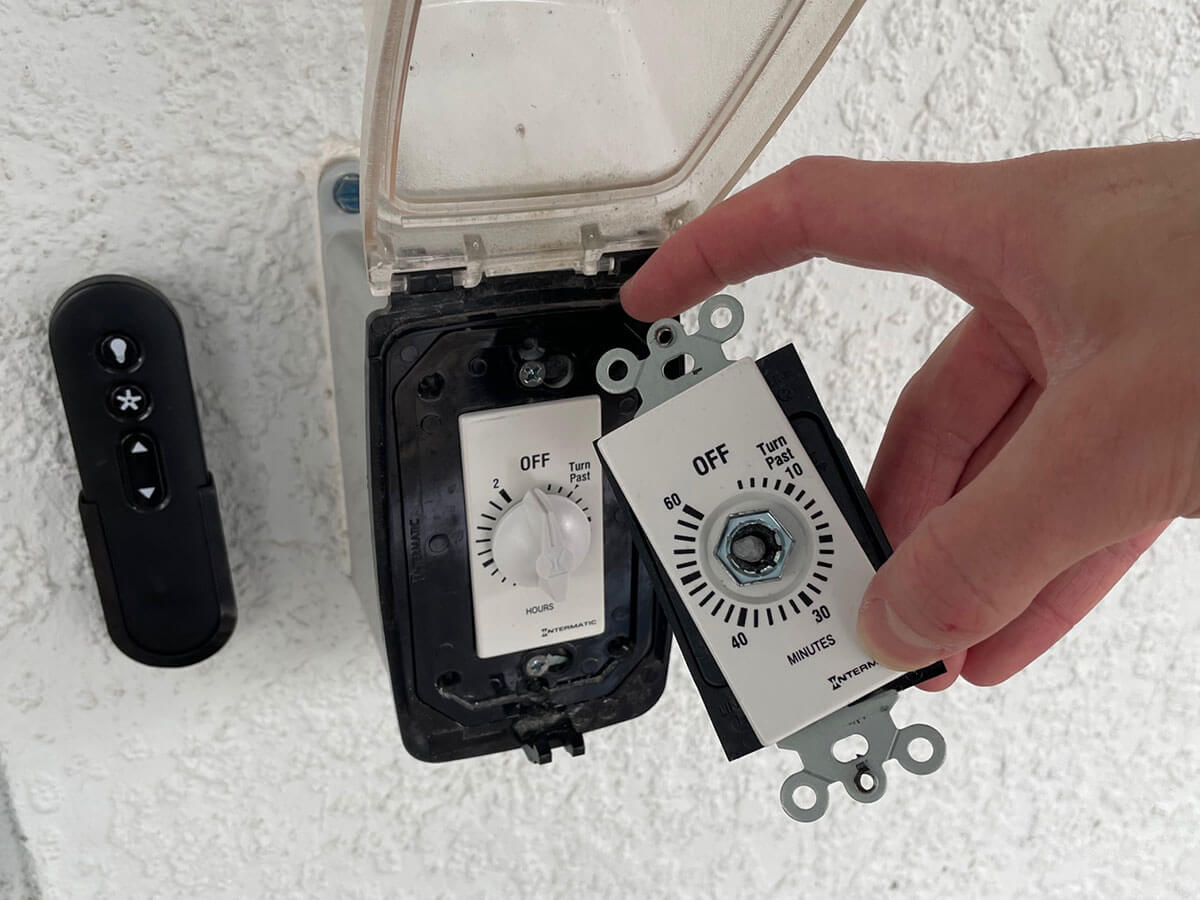 Spa timer repaired and back on schedule