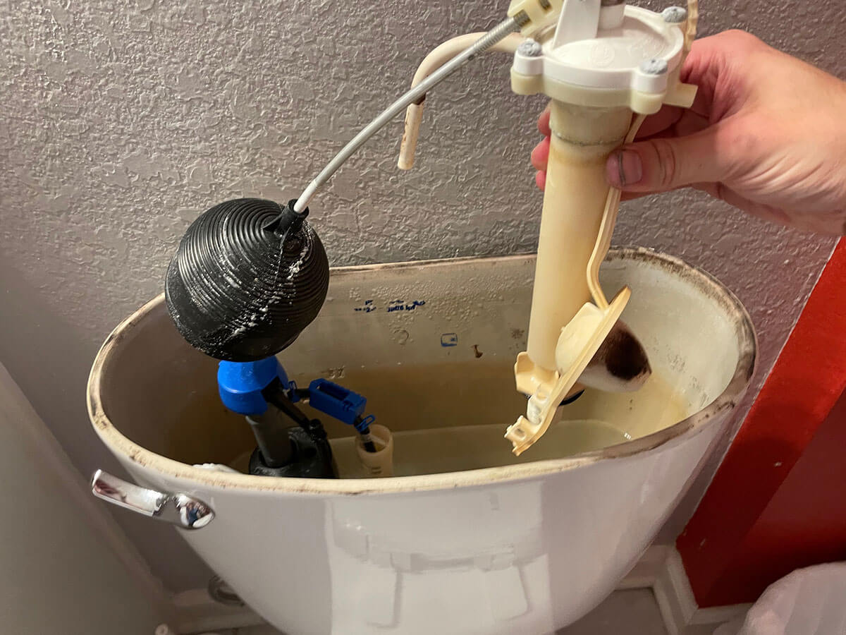 Toilet fill valve repaired, no more running