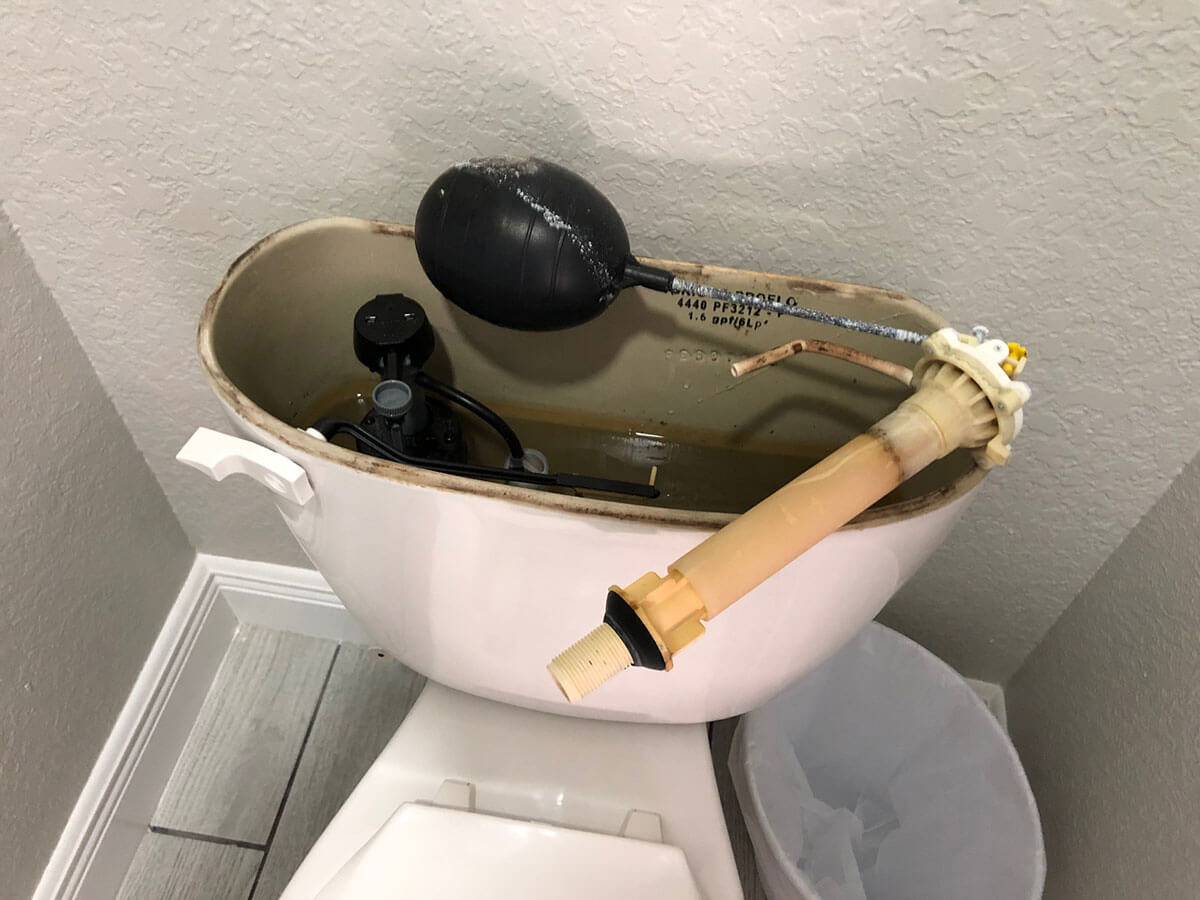 Second toilet fill valve repaired same property