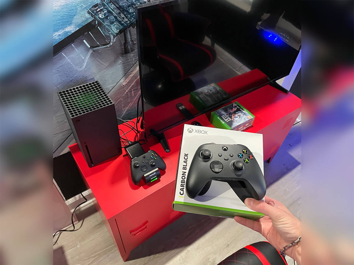 Xbox set up and configured for guests
